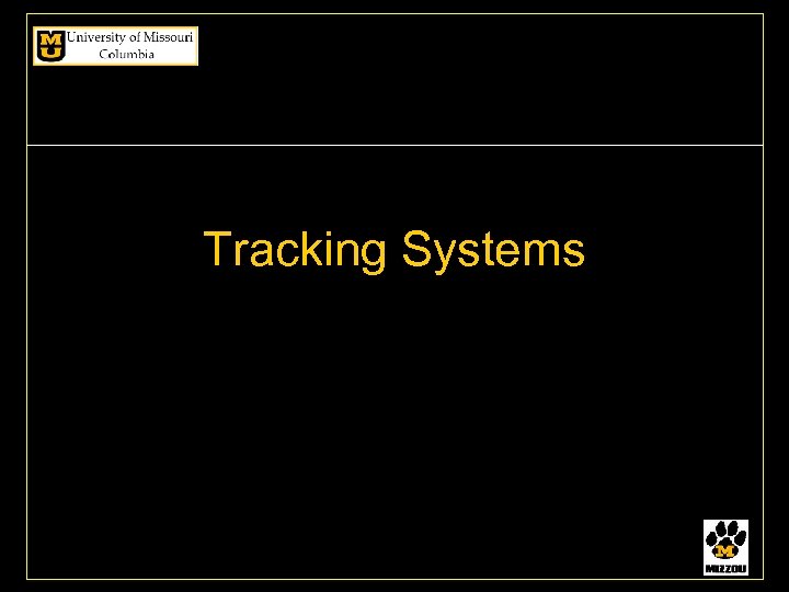Tracking Systems 