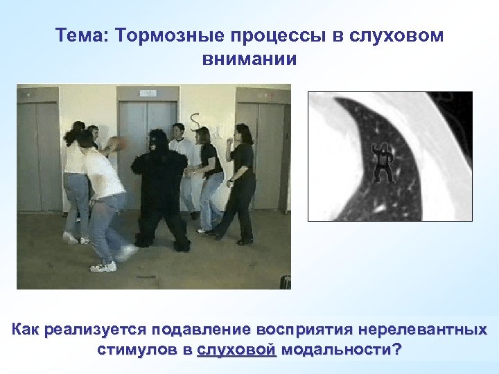 Тема: Тормозные процессы в слуховом внимании Как реализуется подавление восприятия нерелевантных стимулов в слуховой