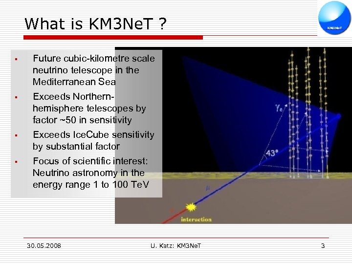 What is KM 3 Ne. T ? § § Future cubic-kilometre scale neutrino telescope