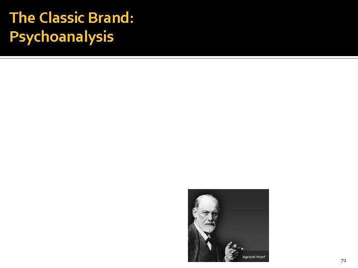 The Classic Brand: Psychoanalysis 71 