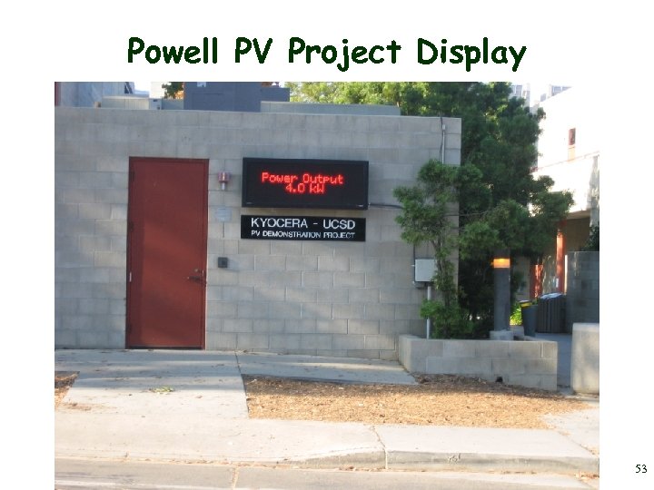 Powell PV Project Display 53 