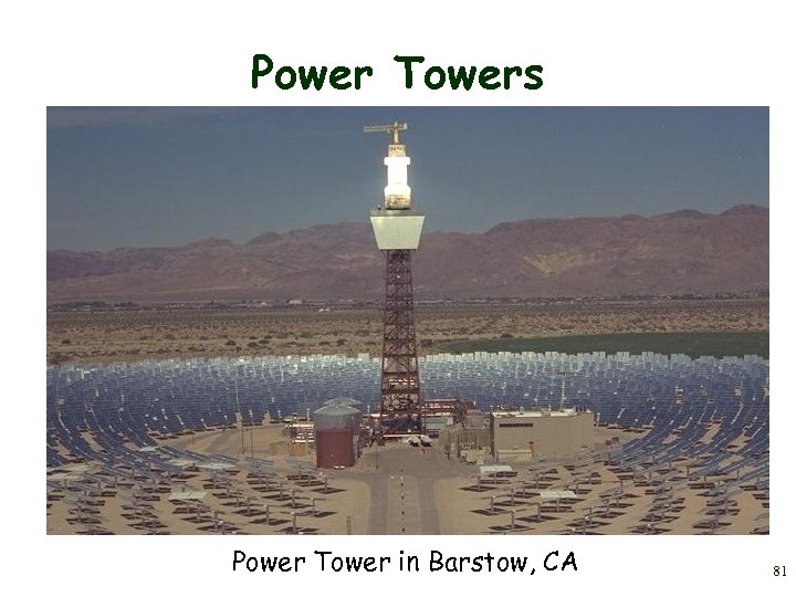 Power Towers Power Tower in Barstow, CA 81 