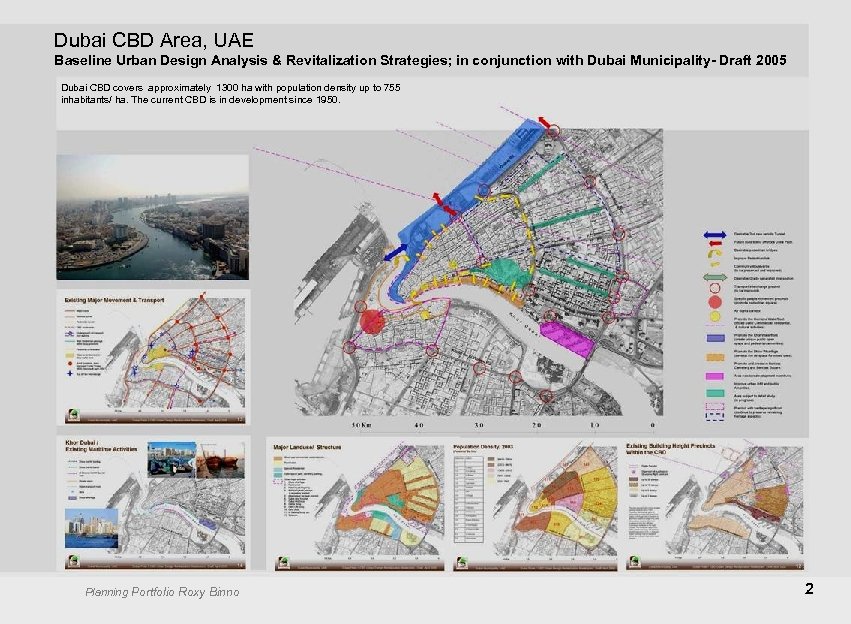 Dubai CBD Area, UAE Baseline Urban Design Analysis & Revitalization Strategies; in conjunction with