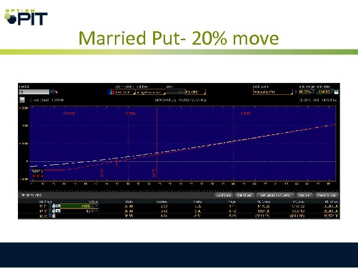 Married Put- 20% move 
