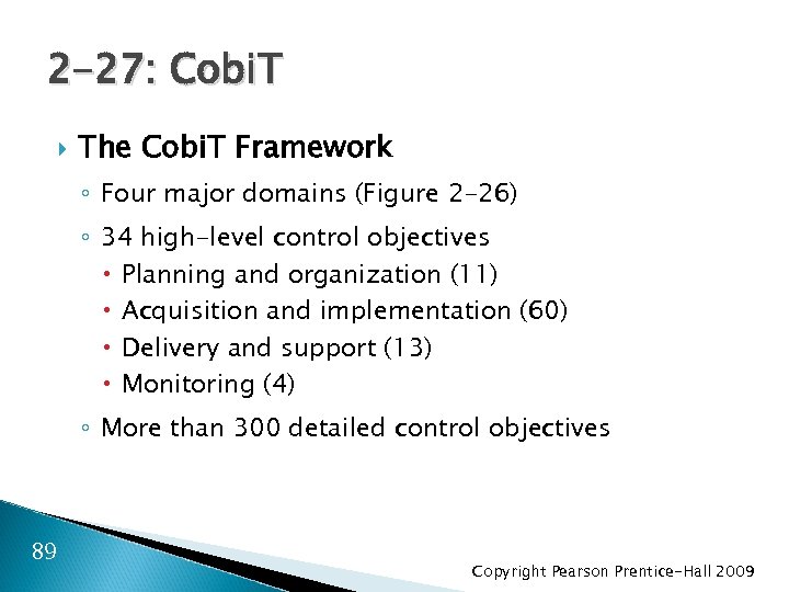 2 -27: Cobi. T The Cobi. T Framework ◦ Four major domains (Figure 2