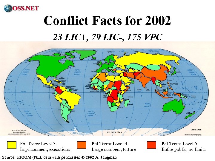 ® Conflict Facts for 2002 23 LIC+, 79 LIC-, 175 VPC Pol Terror Level