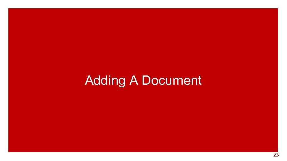 Adding A Document 23 