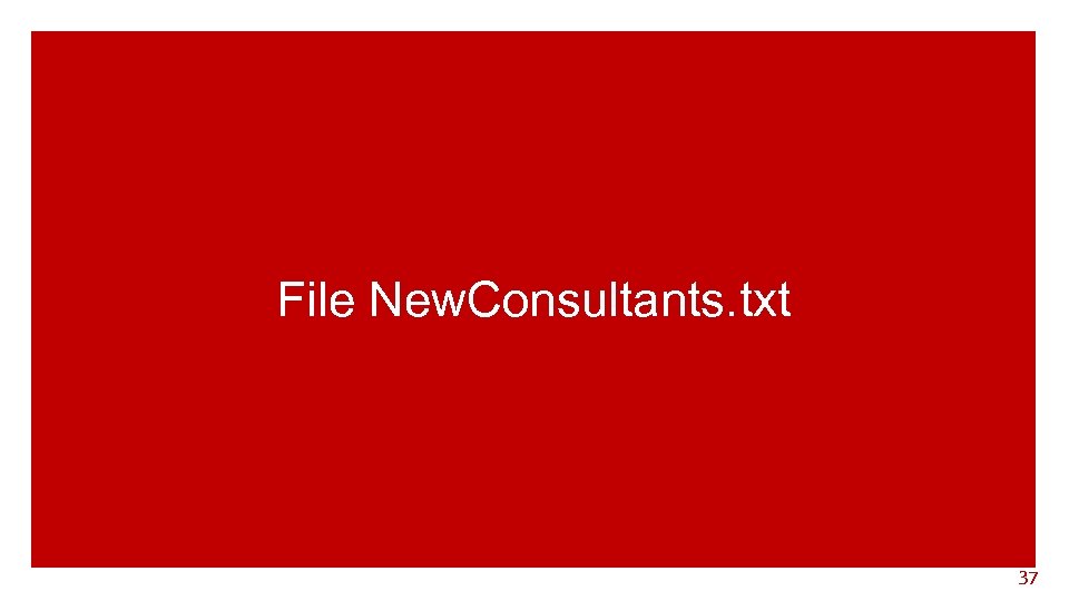 File New. Consultants. txt 37 