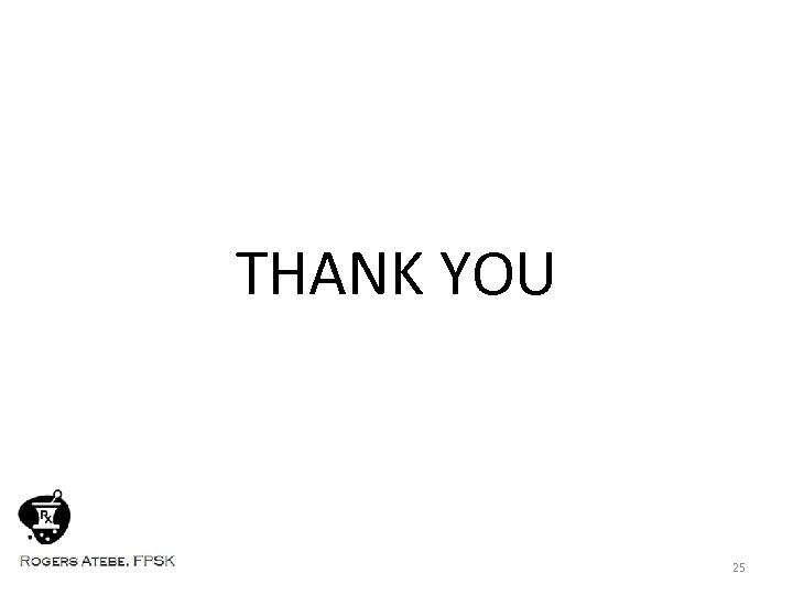 THANK YOU 25 