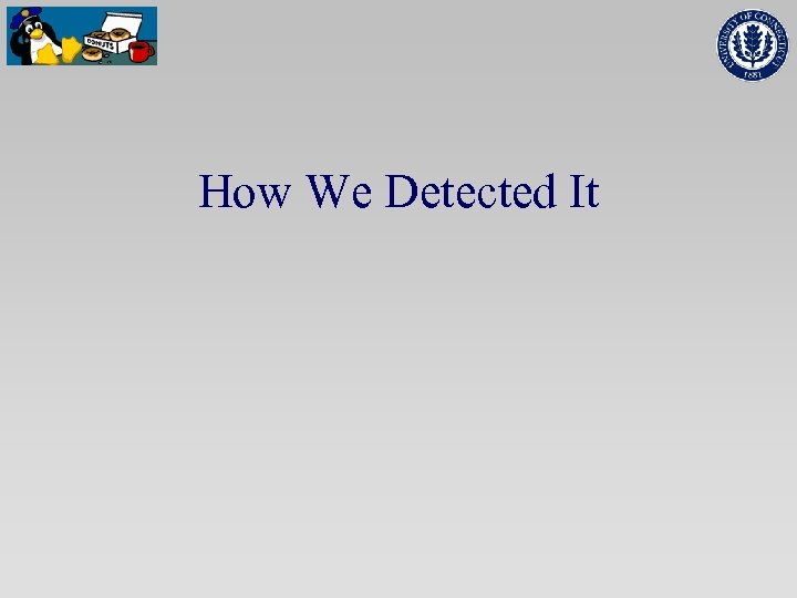 How We Detected It 