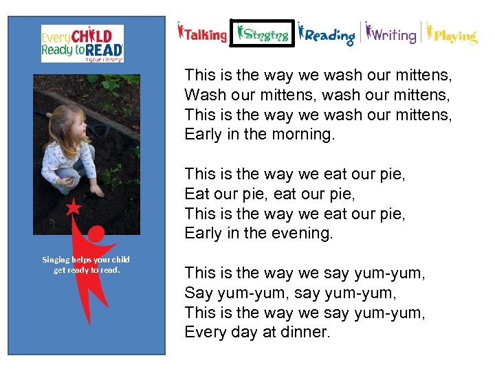 This is the way we wash our mittens, Wash our mittens, wash our mittens,