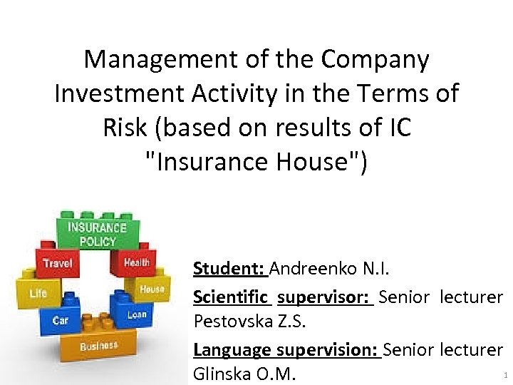 Management of the Company Investment Activity in the Terms of Risk (based on results