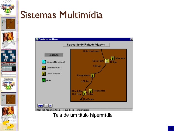 Sistemas Multimídia Tela de um título hipermídia DSC/CEEI/UFCG Joseana M. Fechine 