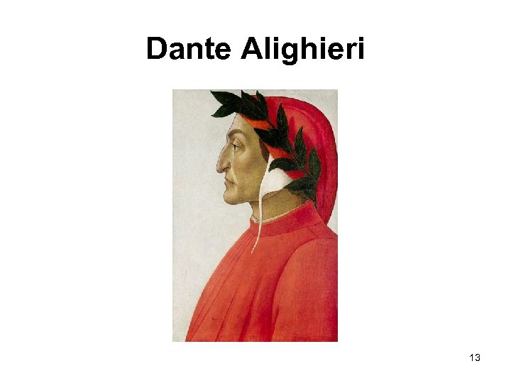 Dante Alighieri 13 