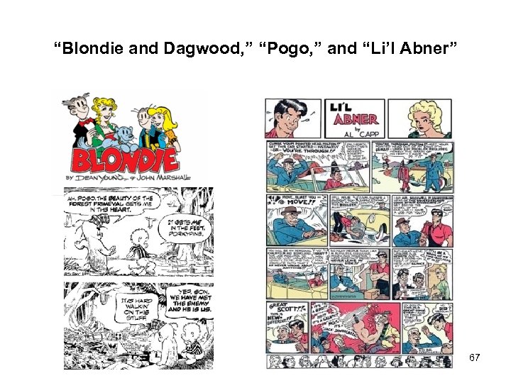 “Blondie and Dagwood, ” “Pogo, ” and “Li’l Abner” 67 