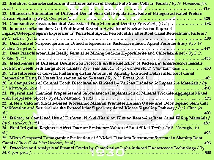 12. Isolation, Characterization, and Differentiation of Dental Pulp Stem Cells in Ferrets / By
