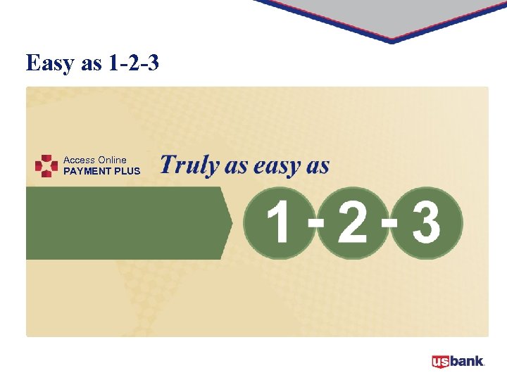 Easy as 1 -2 -3 Access Online PAYMENT PLUS 