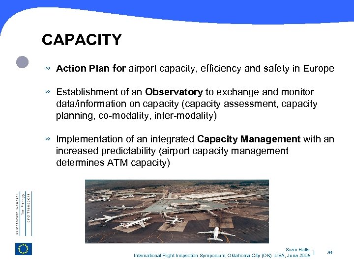 CAPACITY » Action Plan for airport capacity, efficiency and safety in Europe » Establishment