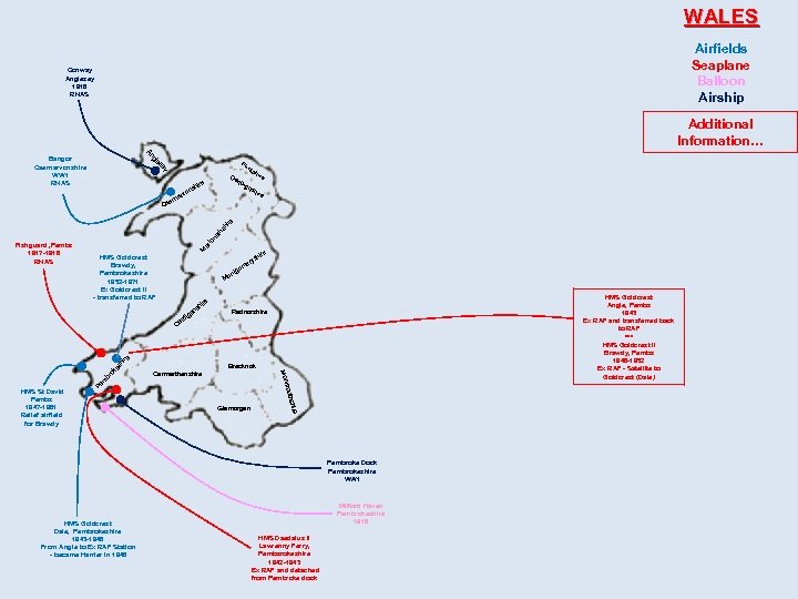 WALES Airfields Seaplane Balloon Airship Conway Anglesey 1916 RNAS Additional Information… An gl Bangor