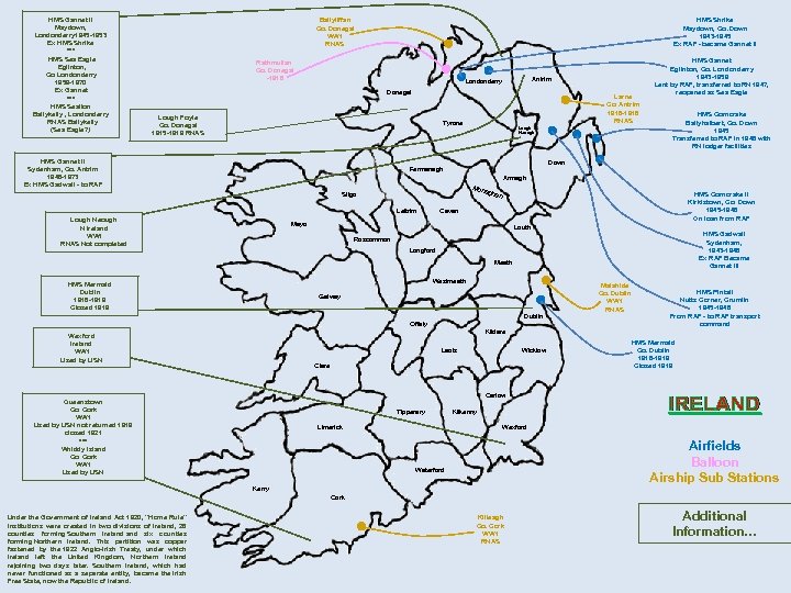 HMS Gannet II Maydown, Londonderry 1945 -1953 Ex HMS Shrike *** HMS Sea Eagle