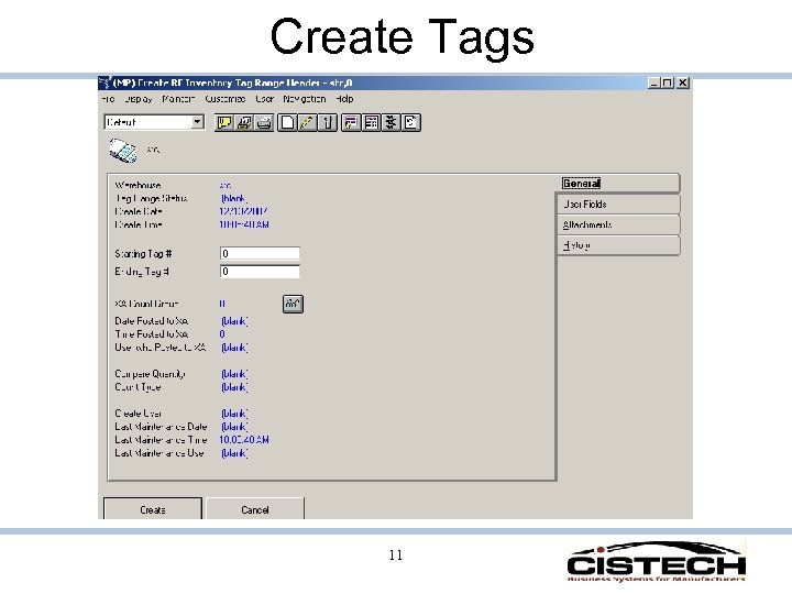 Create Tags 11 