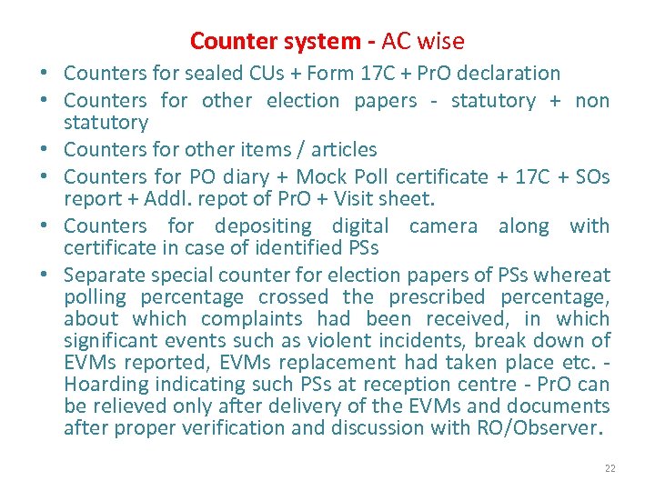 Counter system - AC wise • Counters for sealed CUs + Form 17 C