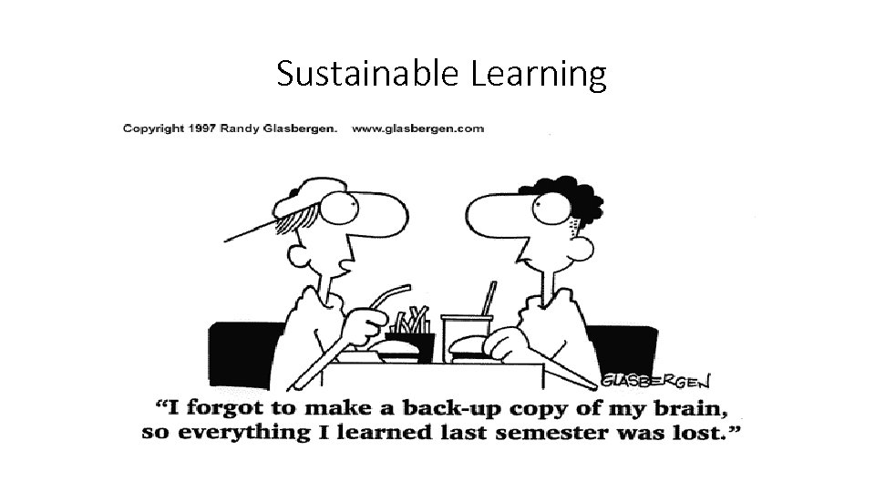 Sustainable Learning 
