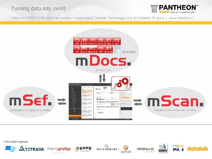 Turning data into profit e. Računi PANTHEON e. Vent je izveden v organizaciji Datalab