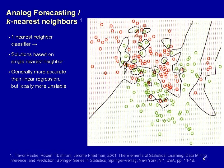 Analog Forecasting / k-nearest neighbors 1 • 1 nearest neighbor classifier → • Solutions