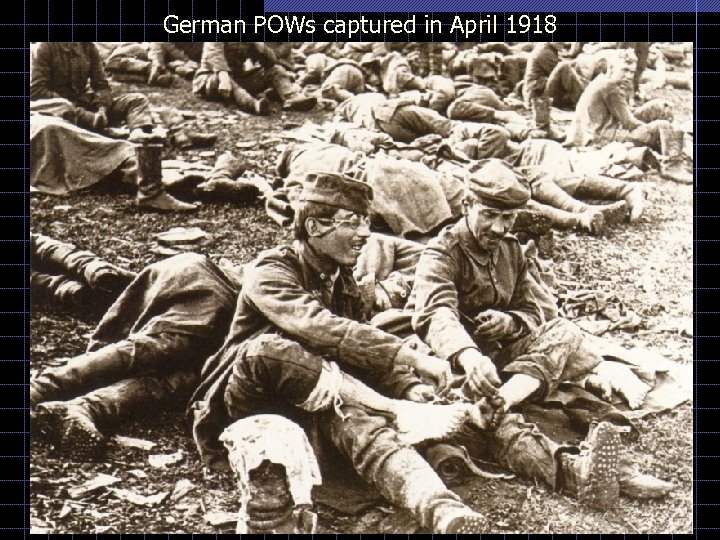 German POWs captured in April 1918 