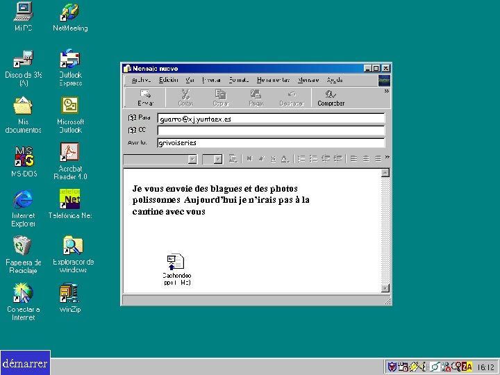 guarro@xj. yuntaex. es grivoiseries Je vous envoie des blagues et des photos polissonnes Aujourd’hui