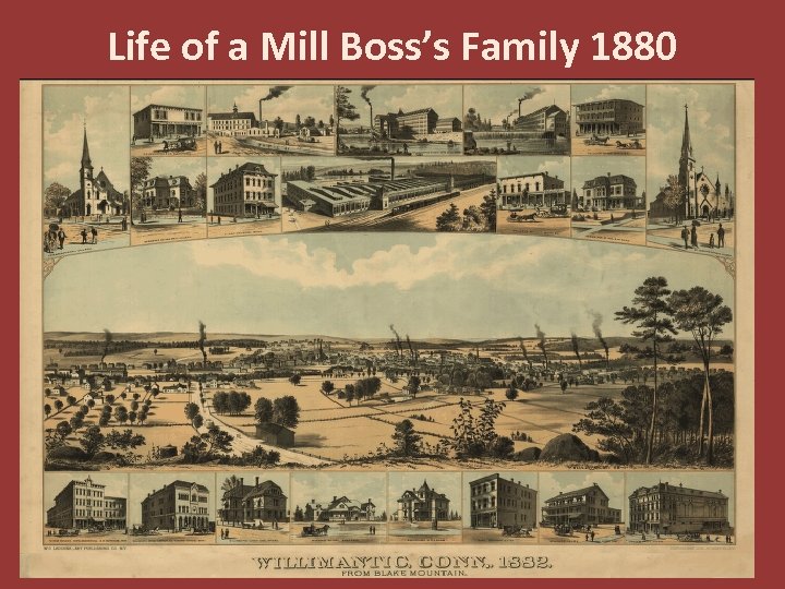 Life of a Mill Boss’s Family 1880 