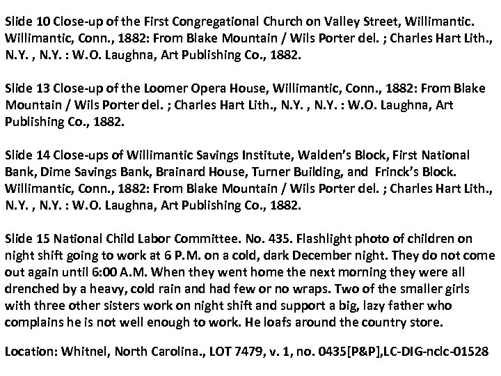 Slide 10 Close-up of the First Congregational Church on Valley Street, Willimantic, Conn. ,