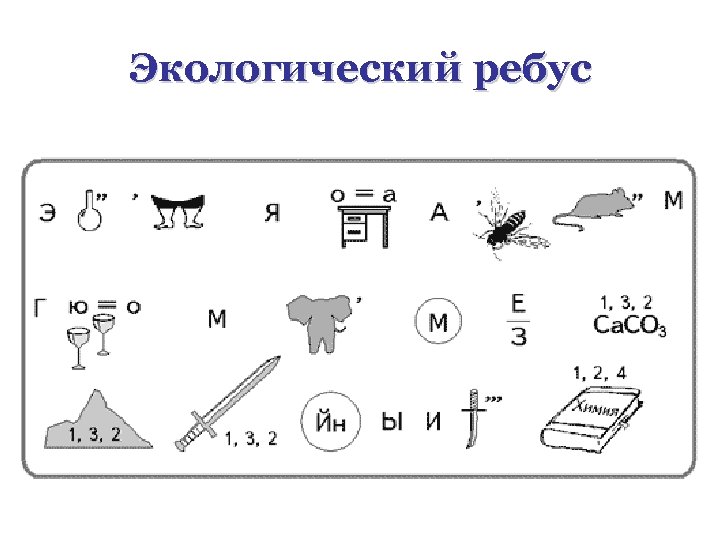 Экологический ребус 