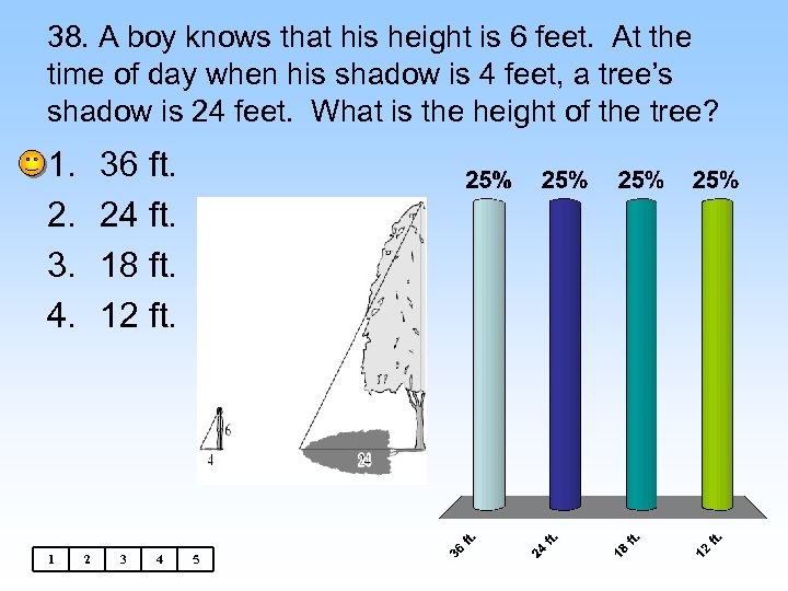 38. A boy knows that his height is 6 feet. At the time of