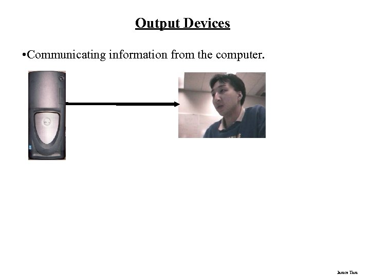 Output Devices • Communicating information from the computer. James Tam 