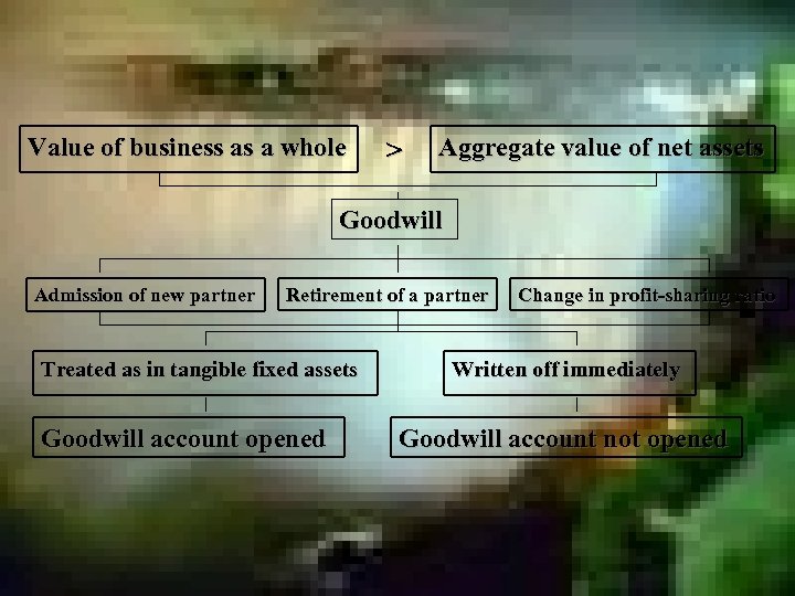 Value of business as a whole > Aggregate value of net assets Goodwill Admission