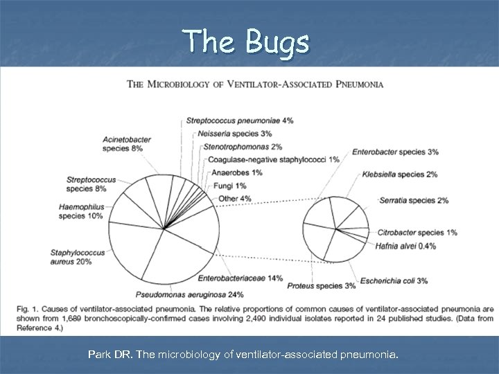 The Bugs n Figure 1 from Park DR. The microbiology of ventilator-associated pneumonia. 