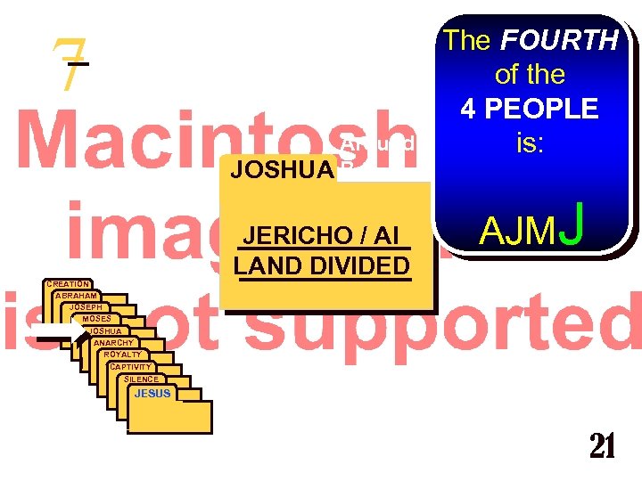 7 Around JOSHUA B. C. JERICHO / AI LAND DIVIDED CREATION ABRAHAM JOSEPH ABRAHAM