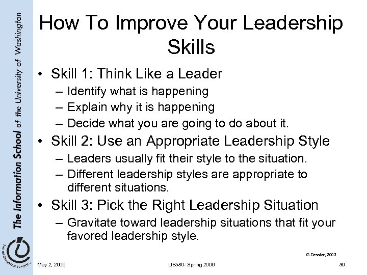 How To Improve Your Leadership Skills • Skill 1: Think Like a Leader –