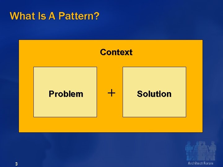 What Is A Pattern? Context Problem 3 Solution 