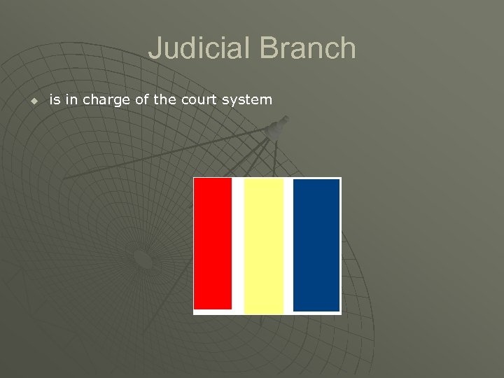 Judicial Branch u is in charge of the court system 