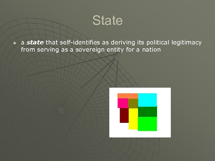 State u a state that self-identifies as deriving its political legitimacy from serving as