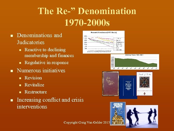 The Re-” Denomination 1970 -2000 s n Denominations and Judicatories n n n Numerous