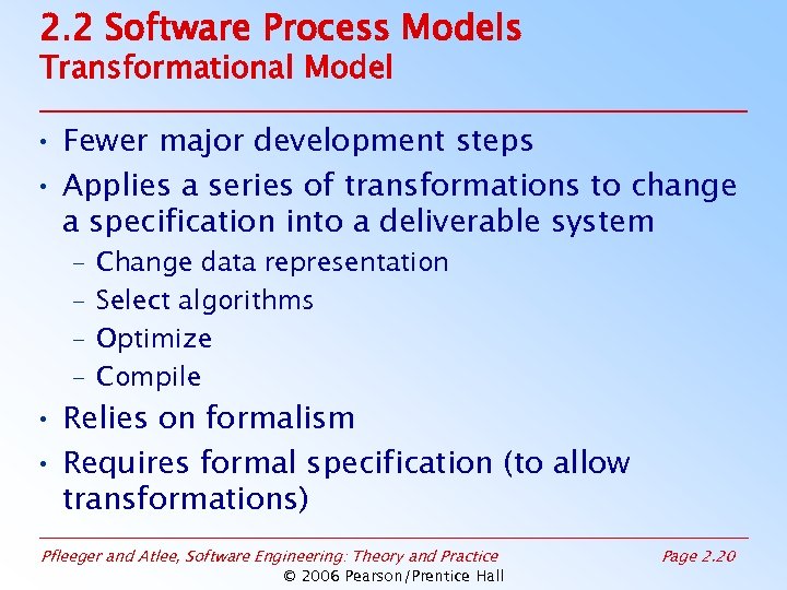 Chapter 2 Modeling The Process And Life Cycle