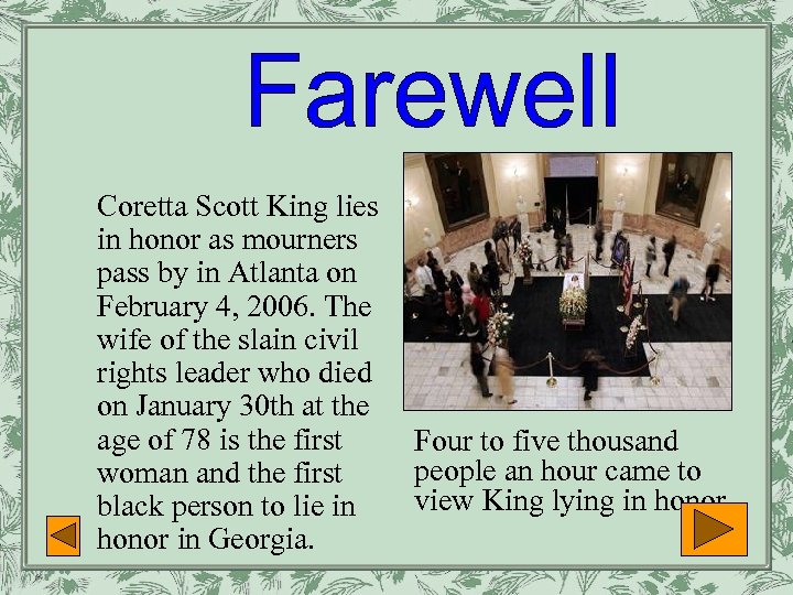 Coretta Scott King lies in honor as mourners pass by in Atlanta on February