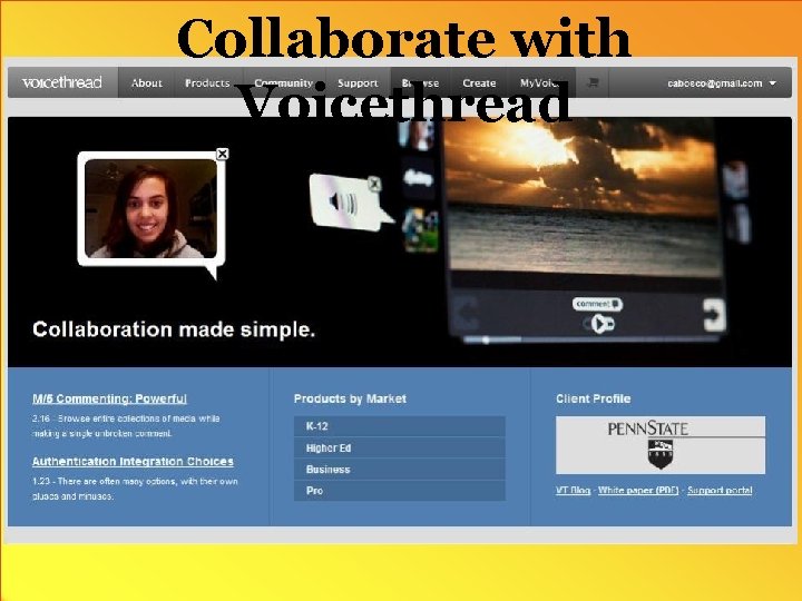 1. Collaborate with Voicethread 