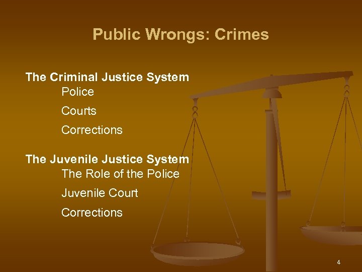 Public Wrongs: Crimes The Criminal Justice System Police Courts Corrections The Juvenile Justice System