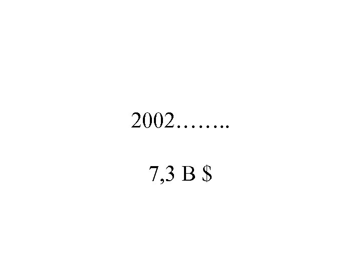 2002……. . 7, 3 B $ 