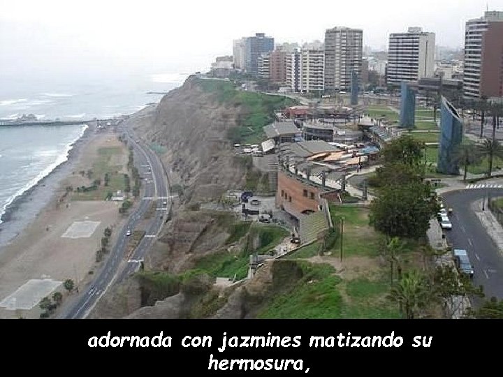 adornada con jazmines matizando su hermosura, 